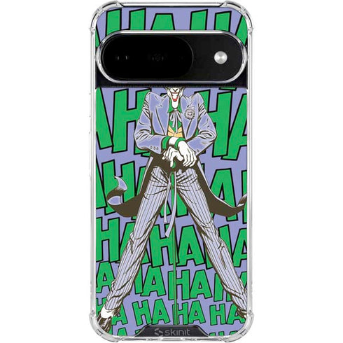 DC Comics The Joker Vintage pose pattern Google Pixel 10 Clear Case